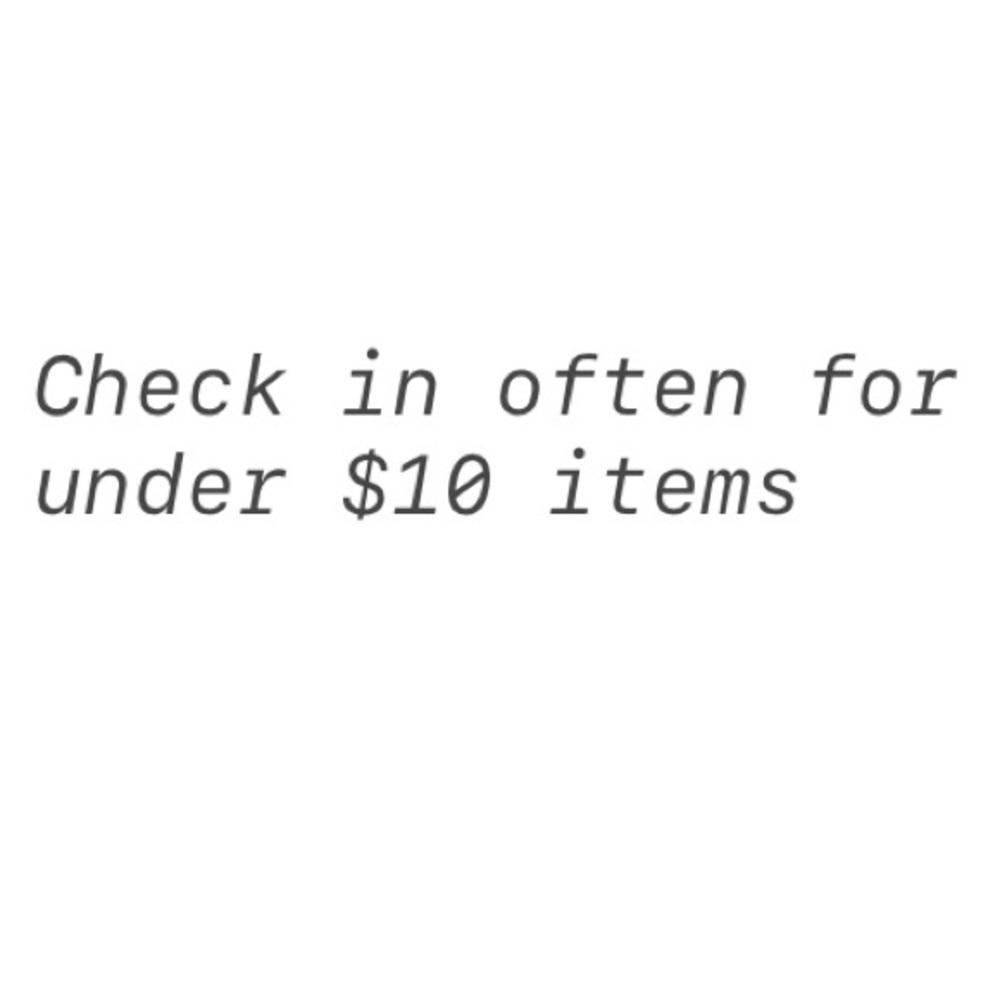 Under $10